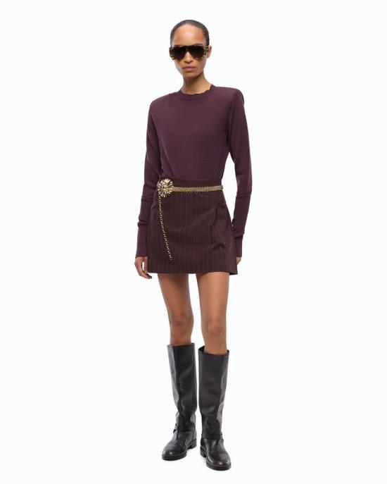 26FW 핑코 스웨터 107246A3FY W63 VIOLA PRUGNA PERFETTO - PINKO