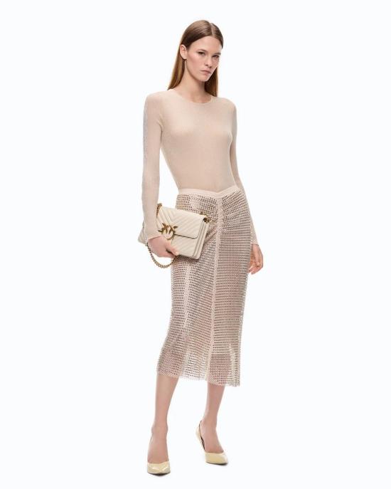 26FW 핑코 스웨터 107269A3I0 I20 BEIGE PIUMA - PINKO