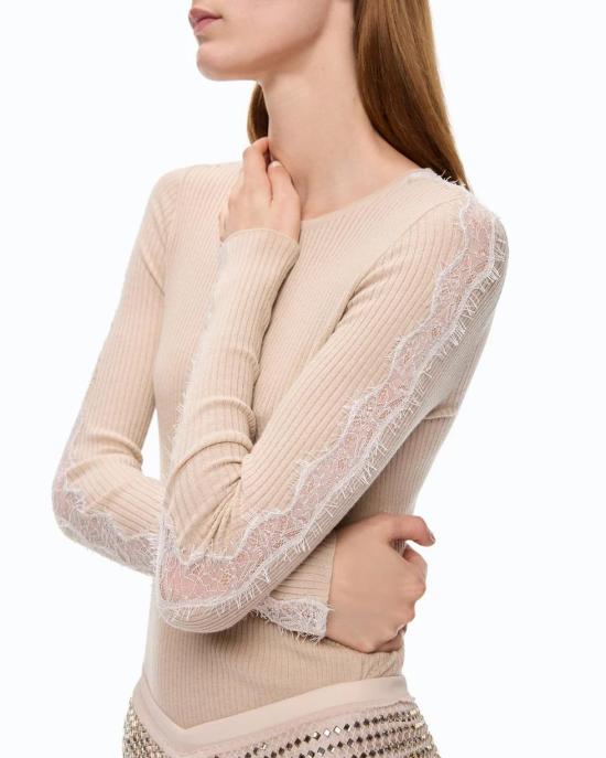 26FW 핑코 스웨터 107269A3I0 I20 BEIGE PIUMA - PINKO