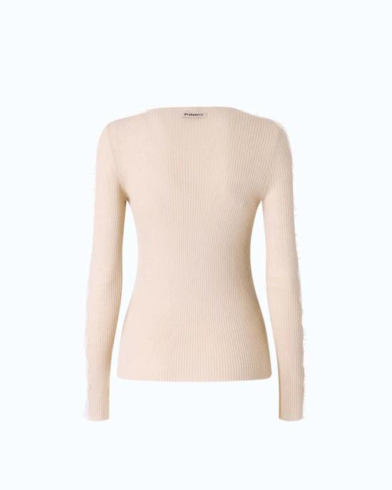 26FW 핑코 스웨터 107269A3I0 I20 BEIGE PIUMA - PINKO