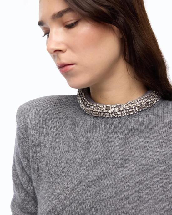 26FW 핑코 스웨터 107274A3GI II2 GRIGIO MONUMENTO - PINKO