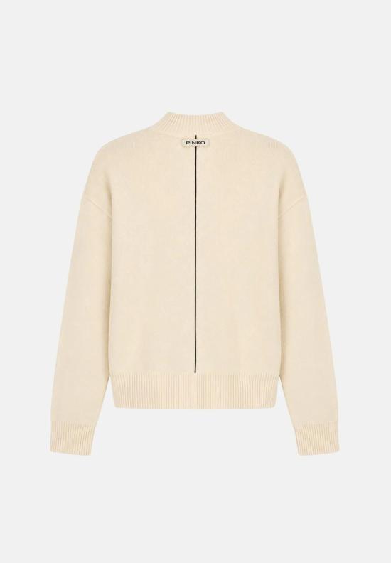 26FW 핑코 스웨터 107205A3G1 C15 BEIGE RUGIADA GELATA - PINKO
