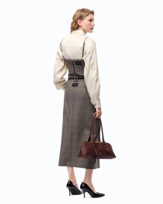 26FW 핑코 긴팔 티셔츠 107472A3FF CYZ BEIGE BORDEAUX NERO - PINKO