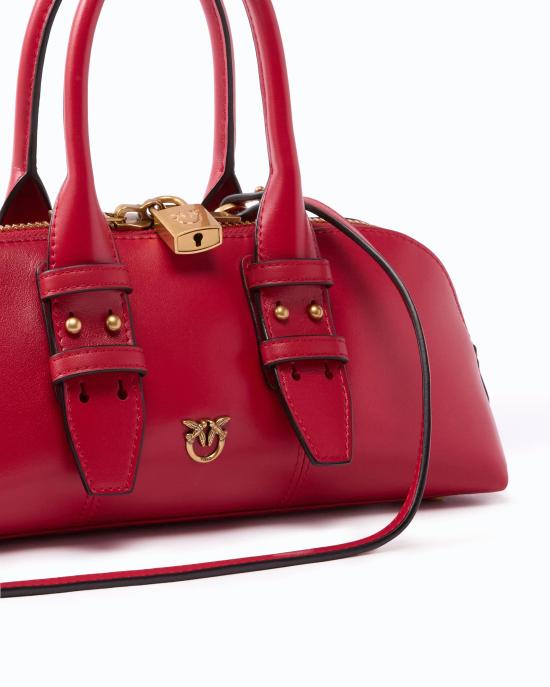 26FW 핑코 토트백 105334A0QO R59Q ROSSO RIO ANTIQUE GOLD - PINKO