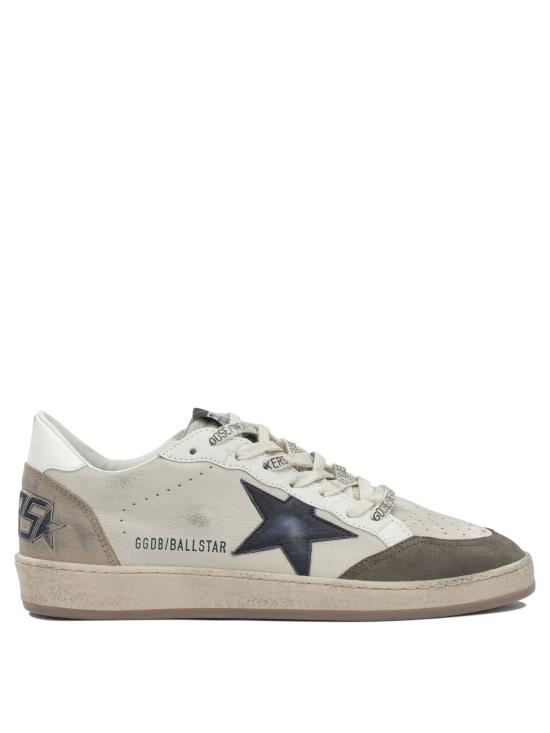 26FW 골든구스 볼 스타 스웨이드 스니커즈 GMF00117F00872283406 Beige