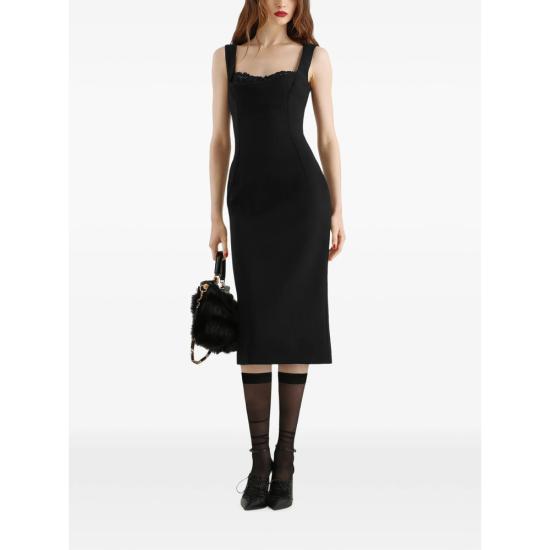 26FW 돌체앤가바나 원피스 F630OT FU2L8 N0000 BLACK - DOLCE & GABBANA