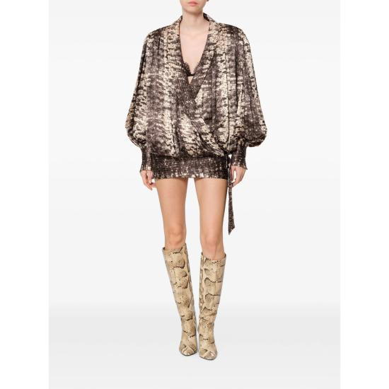 26FW 이자벨마랑 원피스 D4J12I RO1199FB 90BE BROWN NEUTRALS - ISABEL MARANT