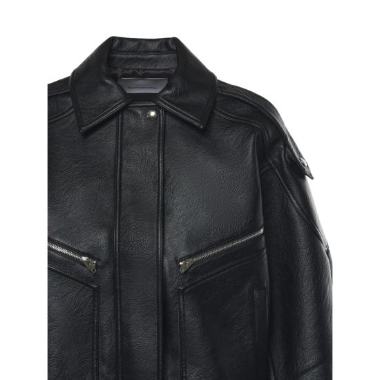 26FW 더프랭키샵 바이커 자켓 HUDSON BLACK - THE FRANKIE SHOP
