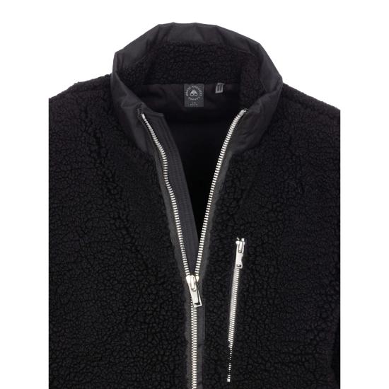 26FW 무스너클 SAGLEK 플리스 집 자켓 M35MS601 292 BLACK - MOOSE KNUCKLES