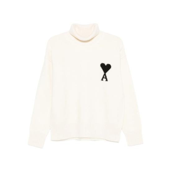 26FW 아미 ADC 터틀넥 스웨터 UKS839 018 151 NEUTRALS