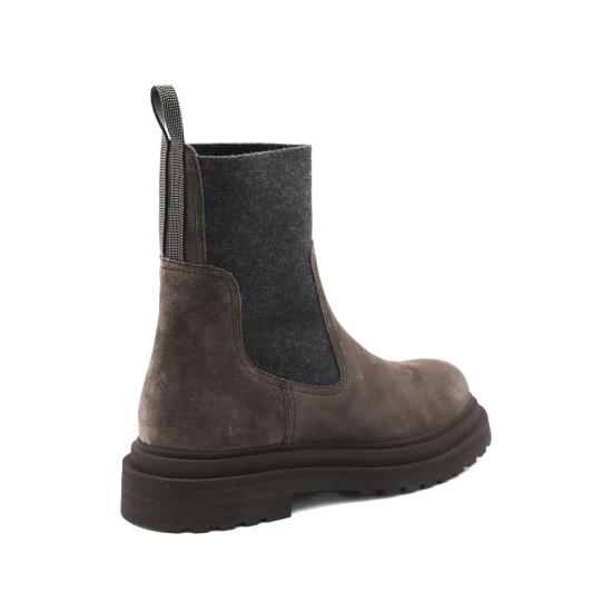 26FW 브루넬로 쿠치넬리 슈즈 MZSFG3034 C7284 BROWN GREY - BRUNELLO CUCINELLI