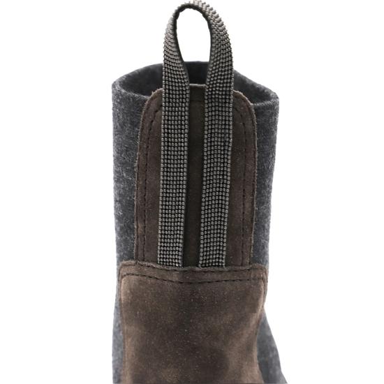 26FW 브루넬로 쿠치넬리 슈즈 MZSFG3034 C7284 BROWN GREY - BRUNELLO CUCINELLI