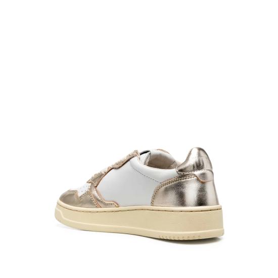 26FW 오트리 메달리스트 로우 레더 스니커즈 AULW WB16 WHITE GOLD - AUTRY