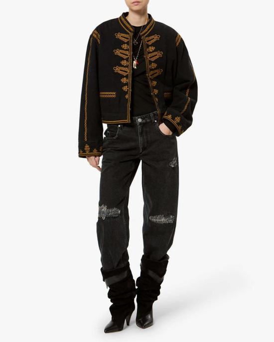  이자벨마랑 데님 자켓 이자벨 마랑 에말리아 데님 재킷 블랙 - ISABEL MARANT