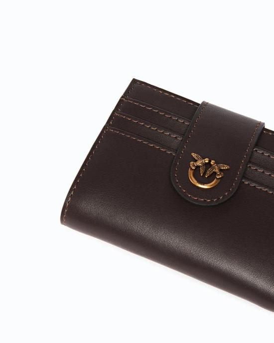 26FW 핑코 지갑 103610A0F1 M12Q MARRONE MASCARA ANTIQUE - PINKO