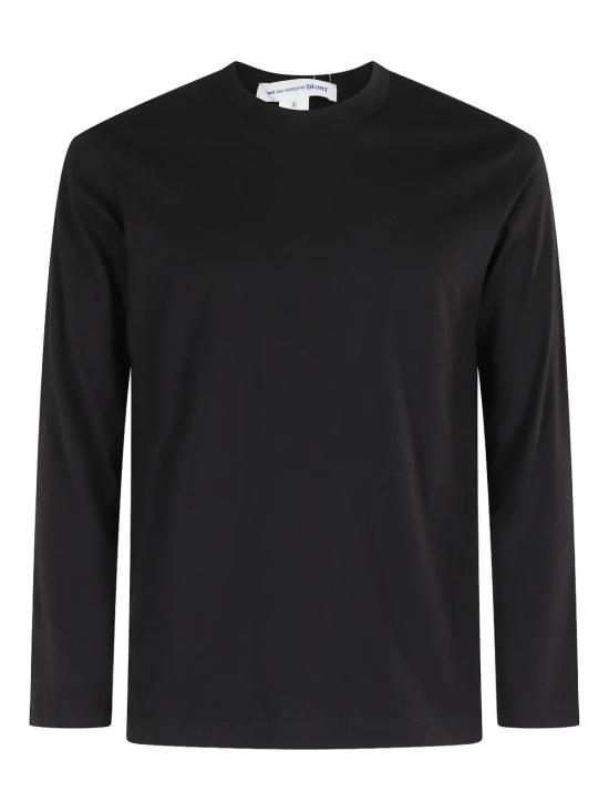 26FW 꼼데가르송 롱슬리브 로고 프린트 티셔츠 FZ T003 PER 1 BLACK