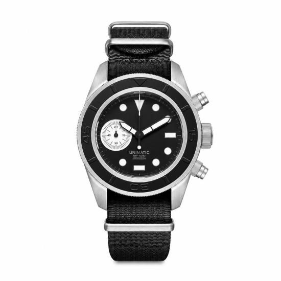 26FW 유니마틱 손목시계 U3AEB STEEL Black