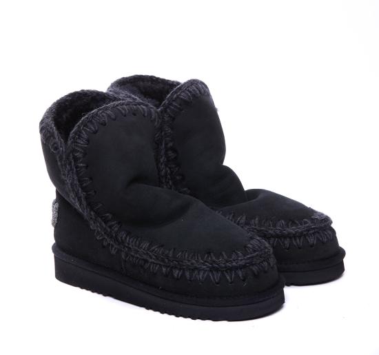 26FW 모우 에스키모 18 글리터 로고 부츠 101050A BKBK BLACK - MOU