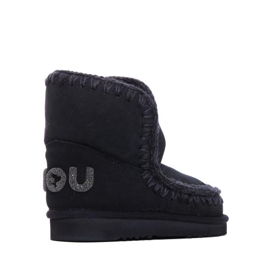 26FW 모우 에스키모 18 글리터 로고 부츠 101050A BKBK BLACK - MOU