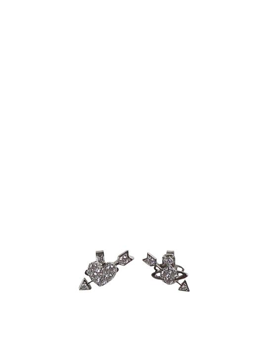26FW 비비안웨스트우드 이어링 62010397 01P102P102 PLATINUM WHITE CZ