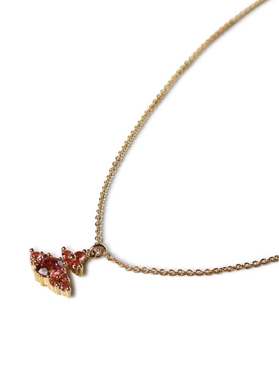 26FW 비비안웨스트우드 페오도리타 펜던트 목걸이 630203HO 02R547R547 GOLD RED CZ - VIVIENNE WESTWOOD