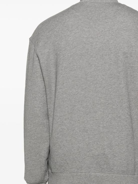 26FW 메종키츠네 폭스 헤드 컴포트 하프 집 스웨트셔츠 PM00305KM0341 H131 MEDIUM GREY MELANGE - MAISON KITSUNE