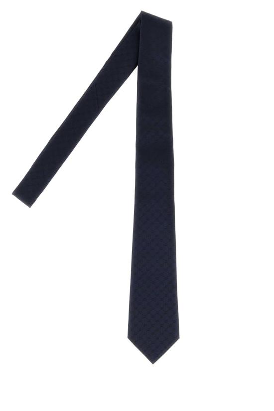 26FW 구찌 인터로킹 G 실크 자카드 타이 A006WU4E009 4100 BLACK - GUCCI