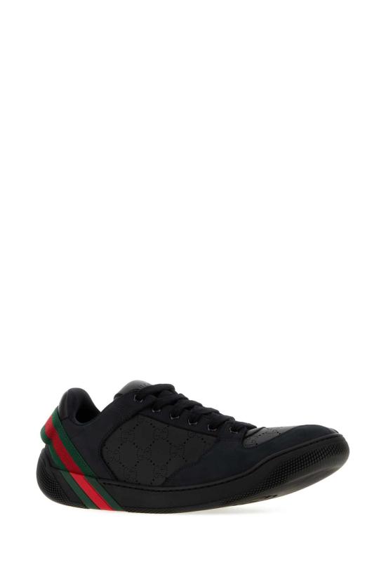 26FW 구찌 스크리너 GG 레더 스니커즈 A006VDAAHAV 1077 BLACKWHITE - GUCCI