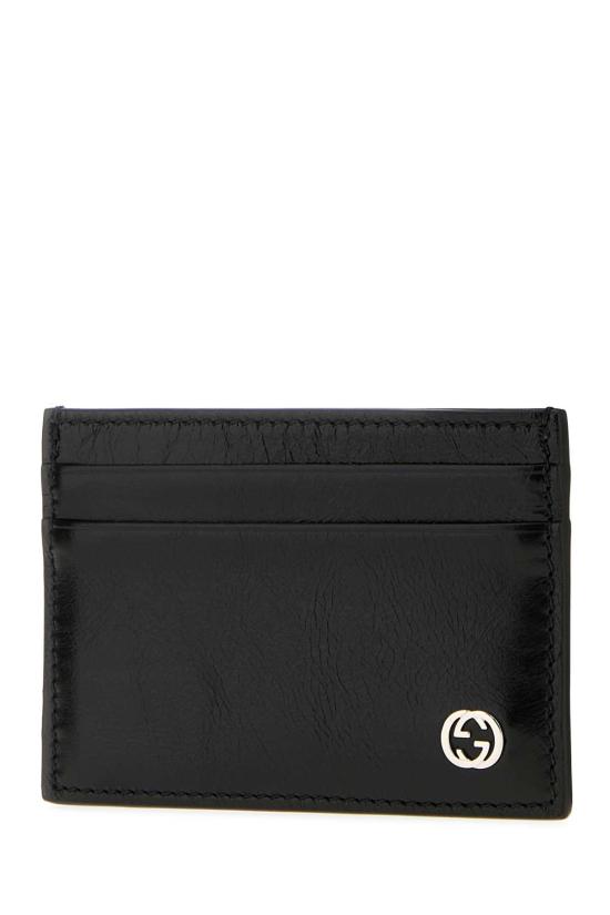 26FW 구찌 인터로킹 G 라인 레더 카드 지갑 A006YHAAGPN 1000 BLACK - GUCCI
