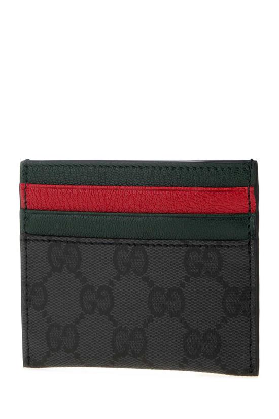 26FW 구찌 GG 캔버스 웹 카드 슬롯 카드 케이스 A0071BFAGI8 1081 BLACK - GUCCI