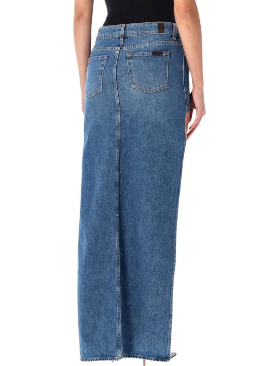 26FW 세븐포올맨카인드 미디 스커트 7UGS0066D 3XJ BLU - 7 FOR ALL MANKIND