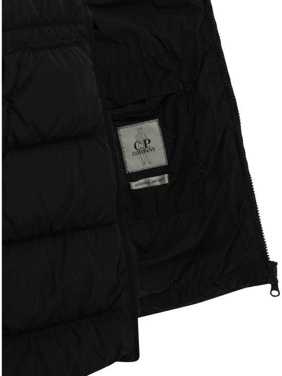 26FW 씨피 컴퍼니 자켓 크롬-R 고글 재킷 및 코트 블랙 - C.P. COMPANY