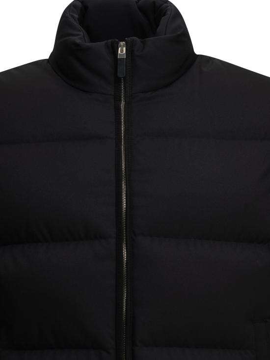 26FW 에르메네질도제냐 자켓 짧은 다운 재킷, 재킷 및 코트, 파란색 - ERMENEGILDO ZEGNA