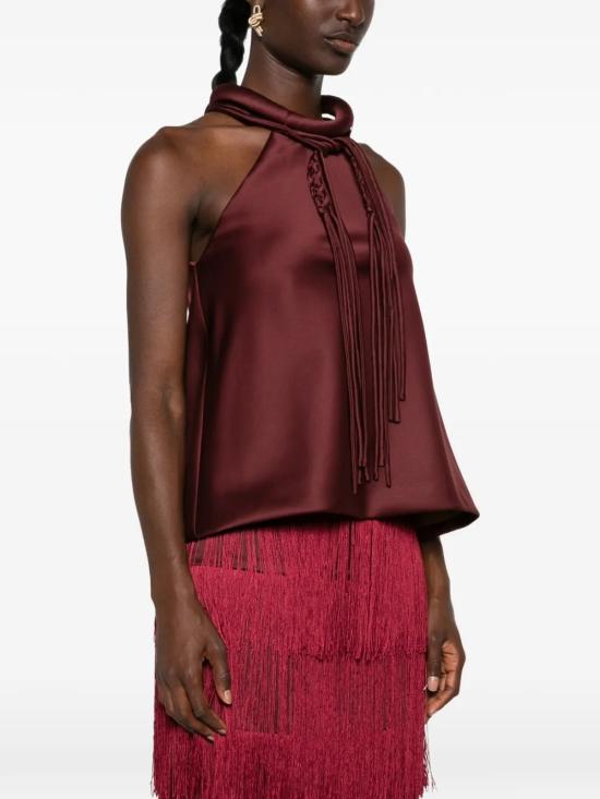 26FW 로산나 오캄포 탑 RO442BORDEAUX - ROSANNA OCAMPO
