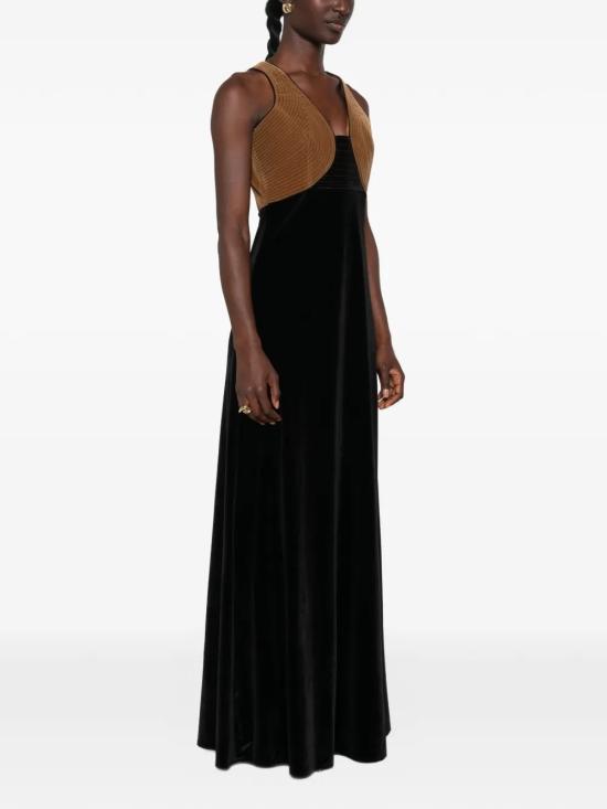 26FW 로산나 오캄포 원피스 RO403CAMEL Black - ROSANNA OCAMPO