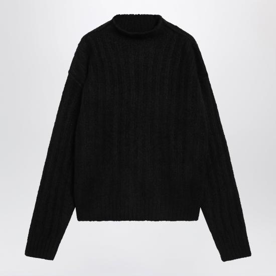 26FW 릭 오웬스 긴팔 티셔츠 RR02F4678RIBWSE Black