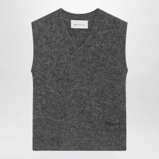 26FW 아미 긴팔 티셔츠 FKS896KN0021 Grey