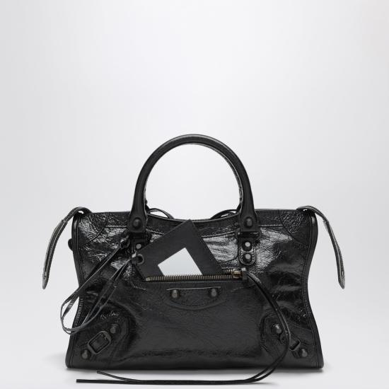 26FW 발렌시아가 르 시티 백 스몰 8657622ACFH Black