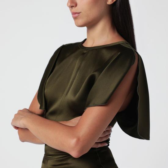 26FW 빅토리아 베컴 탑 1426WTP006579APL Green - VICTORIA BECKHAM