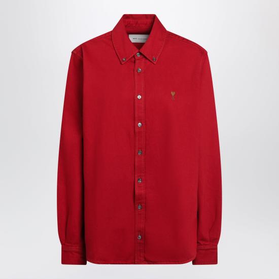 26FW 아미 데님 셔츠 USH786DE0133 Red
