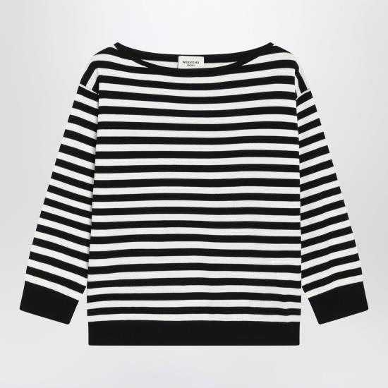 26FW 위켄드막스마라 긴팔 티셔츠 WKDSTECCAVI Black