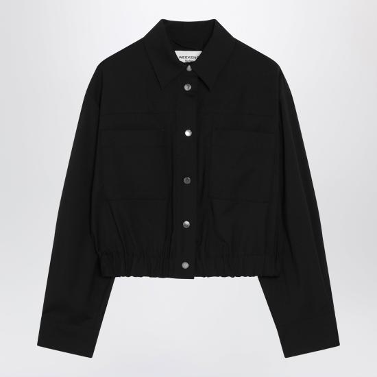 26FW 위켄드막스마라 자켓 WKDDECANOCO Black