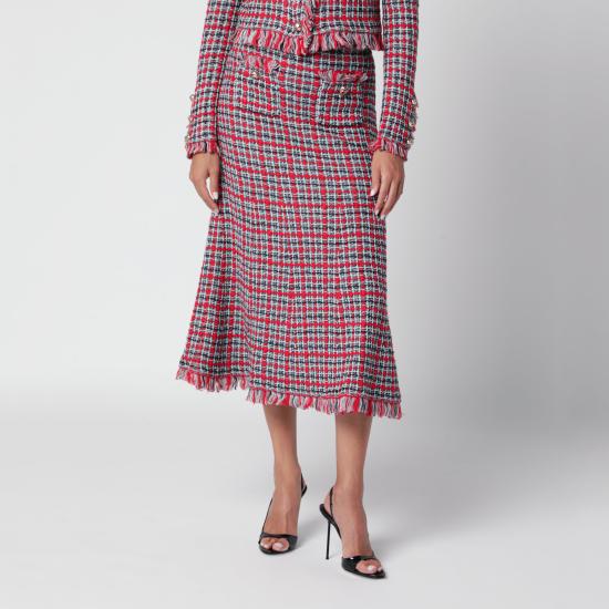 26FW 셀프 포트레이트 스커트 AW26 146MSKCO Red