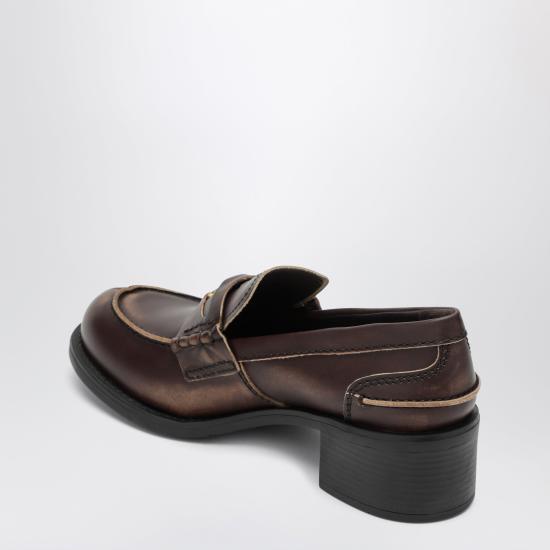 25FW 미우미우 로퍼 5D276E0503G48 Brown - MIU MIU