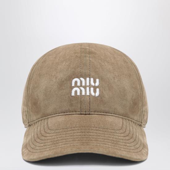 26FW 미우미우 플리스 베이스볼 캡 5HC3692CUA Beige