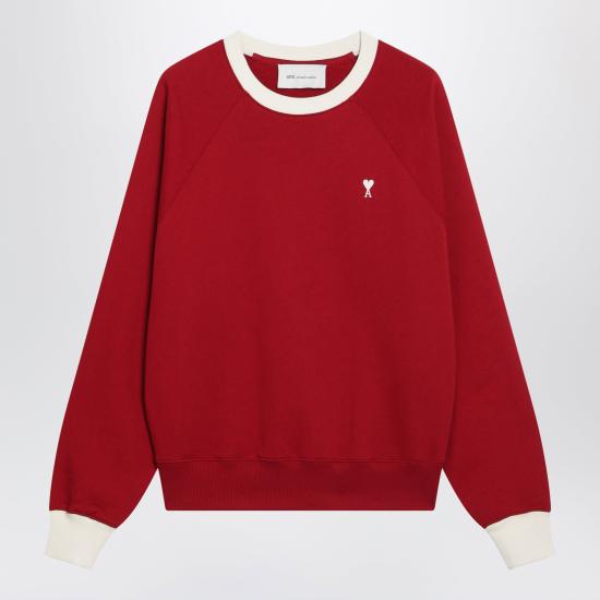 26FW 아미 긴팔 티셔츠 USW797DJE0245 Red