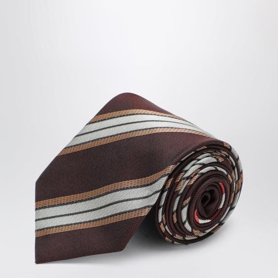 26FW 드리스 반 노튼 넥타이 0116004906 Burgundy
