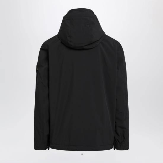 26FW 스톤 아일랜드 소프트 쉘 R E.다이 테크놀로지 윈드 앤 워터 레지스턴트 멤브레인 후드 자켓 S154100108S0A27 Black - STONE ISLAND