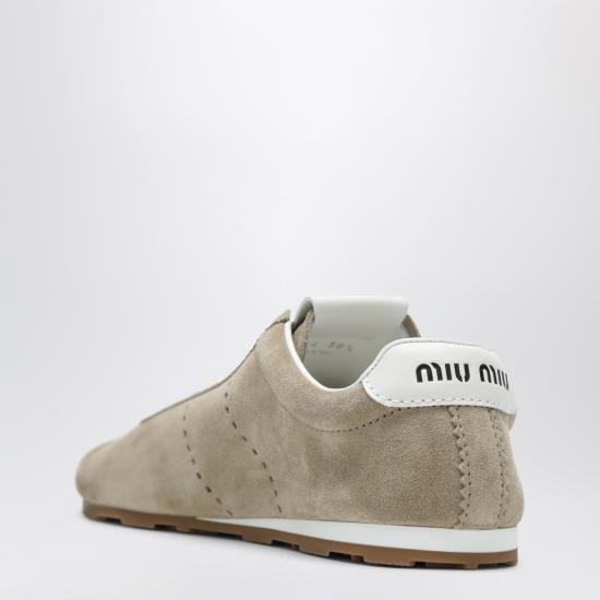 26FW 미우미우 플룸 블리치 스니커즈 5E114E005054 Beige - MIU MIU