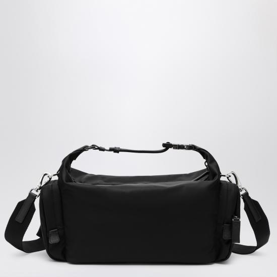 26FW 프라다 리나일론 사피아노 레더 숄더백 리나일론 사피아노 레더 숄더백 2VH213OOO2DMG Black - PRADA